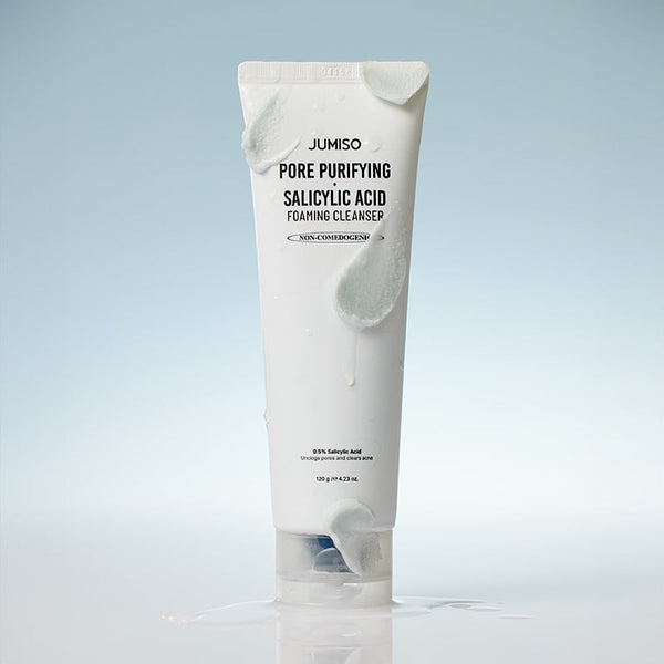 Jumiso Pore Purifying Salicylic Acid Foaming Cleanser – an exfoliating foaming cleanser with salicylic acid, unclogs pores, controls excess oil and prevents acne, leaving skin fresh, smooth and clear.