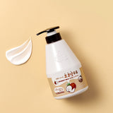 Top-rated Korean body lotion: Kwailnara Coconut Milk Body Lotion, featuring coconut milk's moisturizing benefits for glowing, healthy skin.