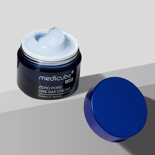 Medicube Zero Pore One Day Cream 50ml - Korean skincare moisturizer with BHA to reduce clogged pores, control excess sebum, and refine skin texture