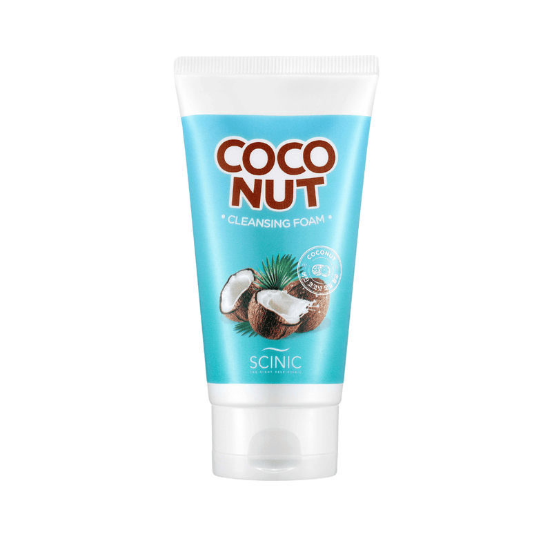 SCINIC Coconut Cleansing Foam 150ml – gentle face cleanser with coconut extracts for deep cleansing, hydration, and a refreshed, radiant complexion.