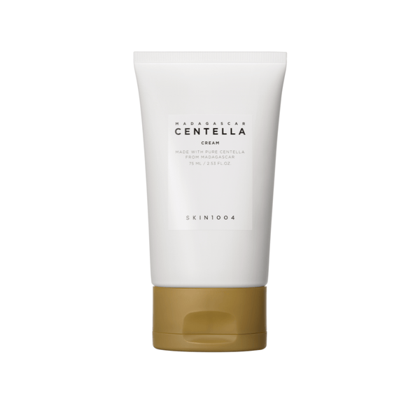 SKIN1004 Madagascar Centella Cream 75ml - Soothing and moisturising cream with Centella Asiatica extract, designed to calm sensitive skin and improve skin hydration. Perfect for restoring the skin's natural balance and enhancing skin texture.