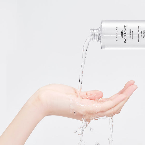 Korean toner in a stylish bottle, enriched with hydrating and balancing ingredients to refresh the skin, minimise pores, and prepare the complexion for serums and moisturisers