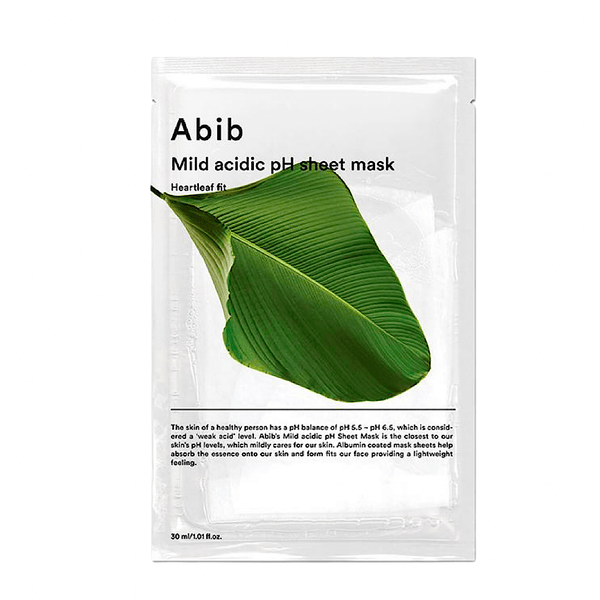 Abib Mild Acidic pH Sheet Mask Heartleaf Fit